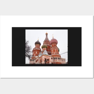 St. Basil's Cathedral in Moscow, Russia Posters and Art